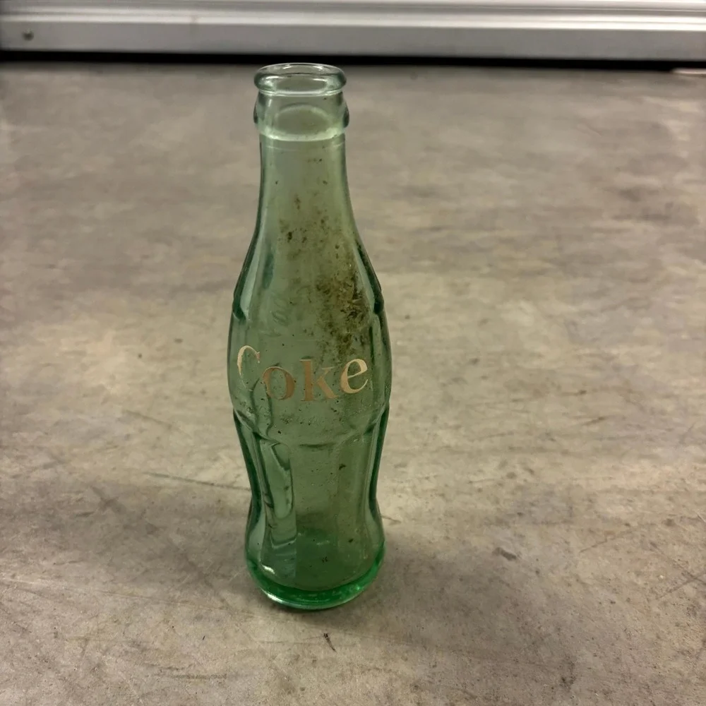 Vintage Coca-Cola ACL Hobbleskirt 6.5 oz Glass Bottle Wilkes-Barre PA Green